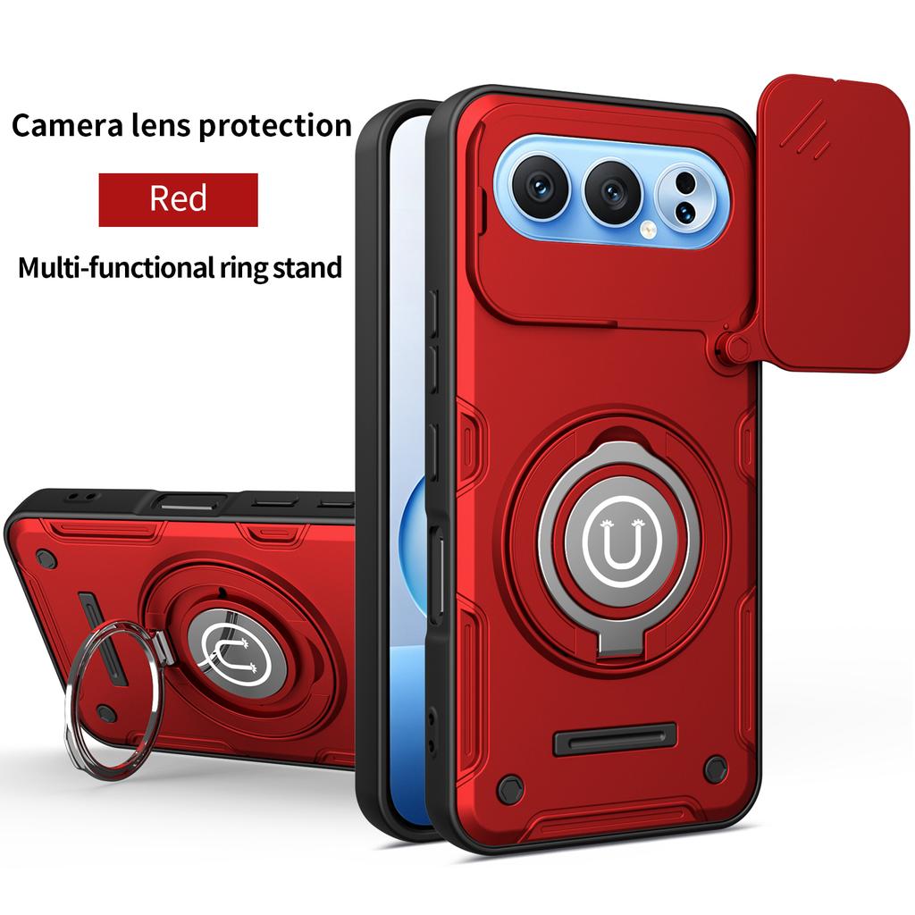 For Honor 500 Case Honor 500 Pro Cover 500 Pro Magnetic Armor Shockproof Ring Holder Case Magsafe Wireless Charge Phone Cover