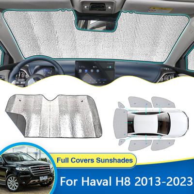 For Great Wall Haval H8 2013~2023 SUV Sunshades Cover UV Protection Windshield Window Visors Sunproof Curtains Car