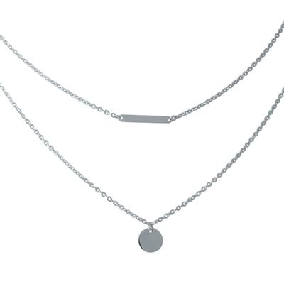 Silver Necklace with No Stones, Product Weight 3.74 G (1965160)