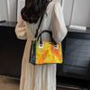 Fashion bag summer jelly transparent bag pvc handbag fashion women's bag shoulder messenger bag transparent bag