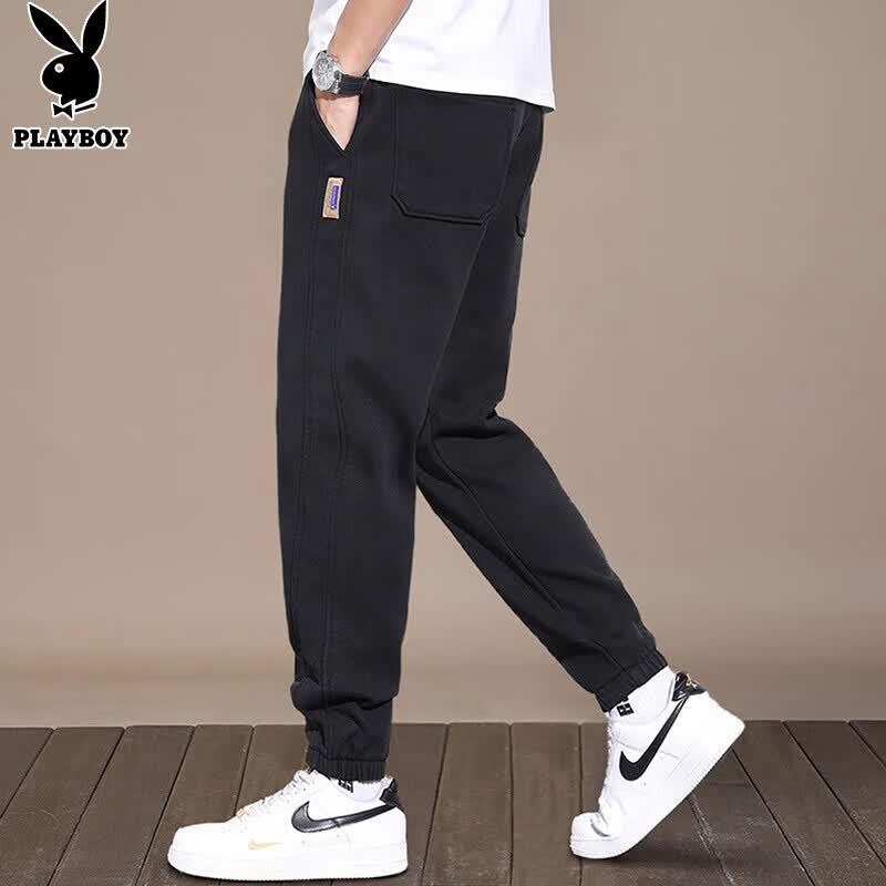 PLAYBOY Men's Loose Fit Jogger Casual Pants