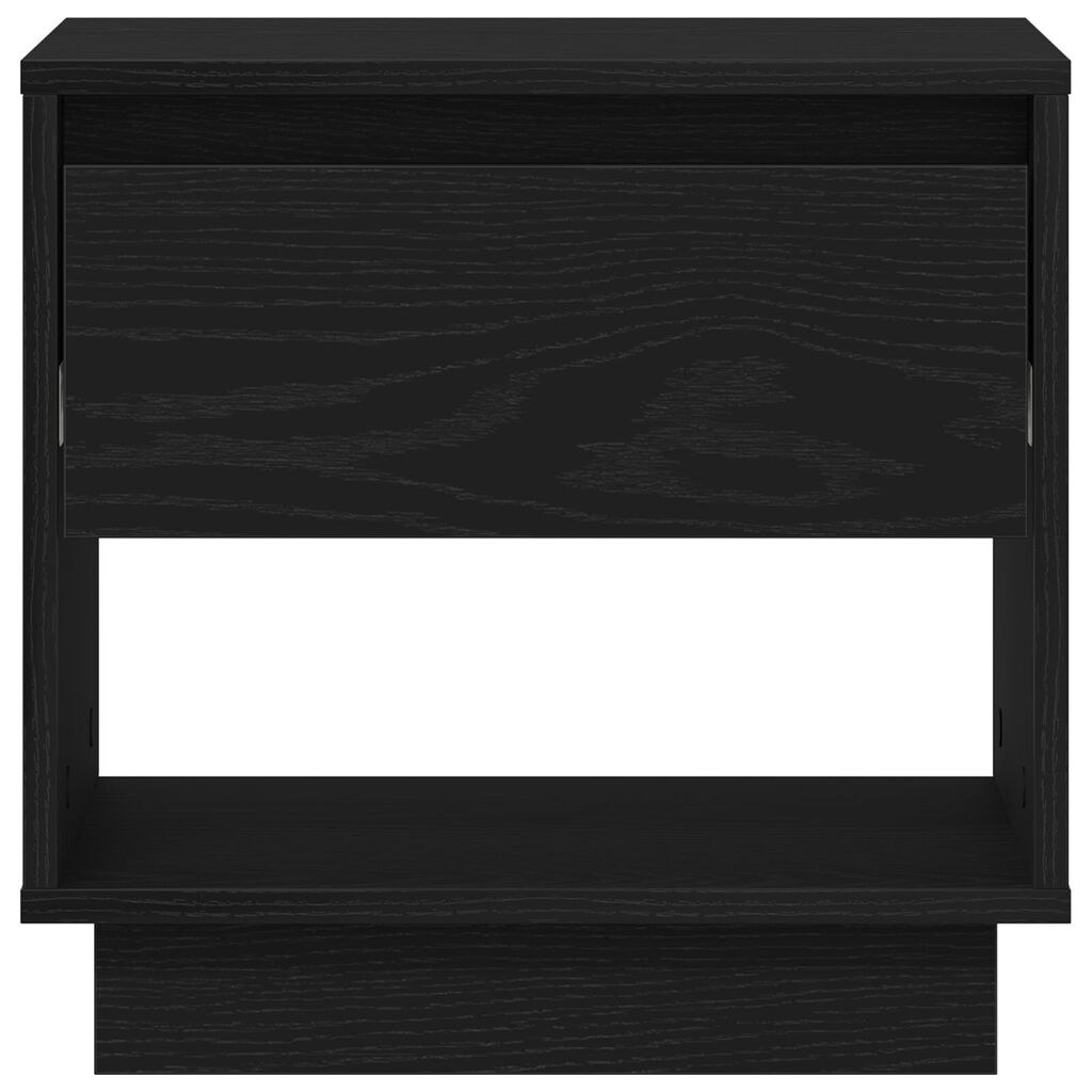 Schlichter Nachttisch Mit Schubladen, Niedriger Nachttisch, Beistelltisch Neben Dem Sofa, 45x34x48 Cm