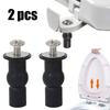 2 Pack Toilet Seat Screws Hinges Expanding Rubber Top Bottom Load Nuts Fixings WC Blind Hole Bathroom Accessories Replacement