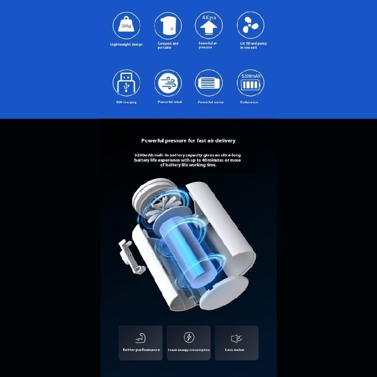 Light Weight Electrics Air Pumps Set Digital Display Inflator Electrics Air Pumps for Camping and Emergencies Use