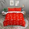 Merry Christmas Bedding Set Animal Soft Polyester Duvet Cover Set Quilt Cover With Pillowcase For Bedroom Decor Christmas Gifts