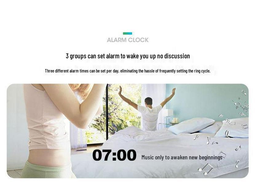 Multifunctional Smart Alarm Clock for Students and Children, Wake-Up Tool, Desktop Clock for Boys and Girls