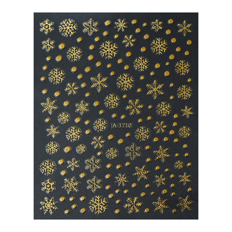 Autocolante de Crăciun 3D Laser Argint Ren & Fulg de Nea