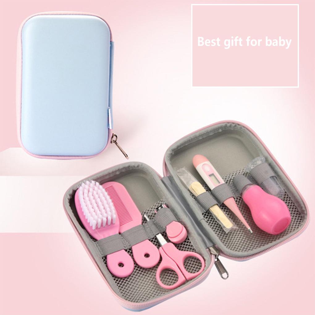 Professional Wear-resistant Newborn Nail Kit Grooming Brush Waterproof Shockproof Scissor Multifunction Kids Toiletries Set