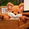 35cm/50cm Cute Fluffy Fox Plush Toy Soft Cartoon Orange Foxes Stuffed Doll Appease Birthday Gift