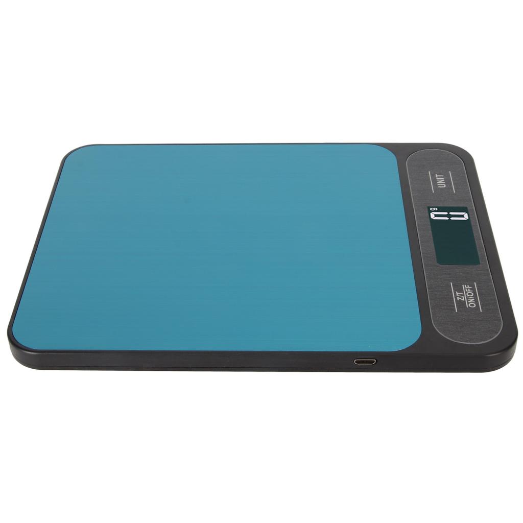 Digitale Küchenwaage für Lebensmittel, Edelstahl, digitale Waage, wiederaufladbar, intelligente Waage zum Kochen und Backen