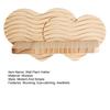 Wall Plant Holder Wooden Heart Shaped Floating Shelf Indoor Wall Mounted Flower Pot Display Stand for Entryway Hallway Bedroom Farmhouse Decor