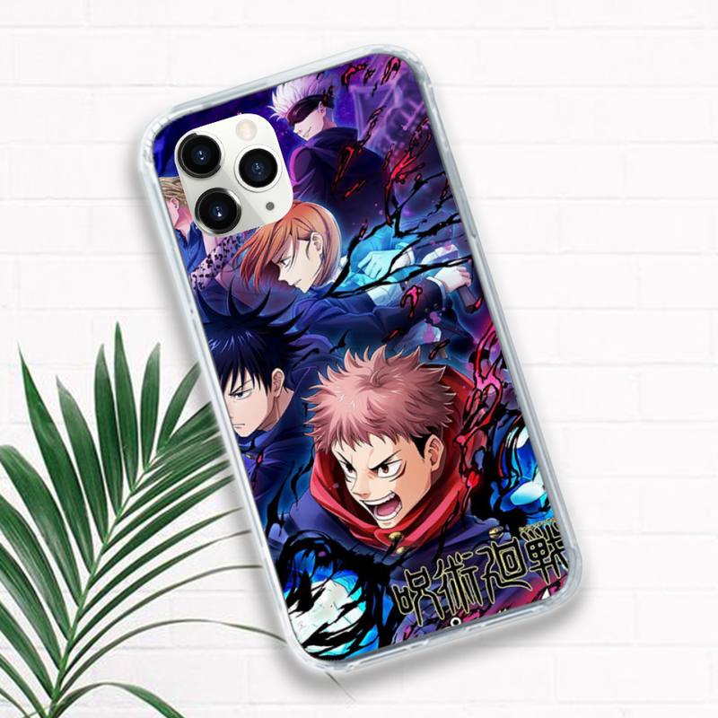 

Jujutsu Kaisen Gojou Satoru anime Phone Case Прозорий м який для iphone 12 11 13 7 8 6 s plus x xs xr pro max mini iphone 12mini