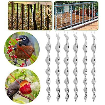 6/8 Stücke rotierende reflektierende Stange Vogel Repeller Umweltschutz Scare Tool
