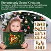 2025 Christmas Advent Calendar With 24 2D Acrylic Dog Pendants For Christmas Countdown Suitable For Car Mirrors, Christmas Tree