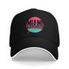 Miami Retro Beach Sandwich Hats Unisex Women RetroBaseball Cap Hat Breathable Snapback Caps Cap High Quality Cap