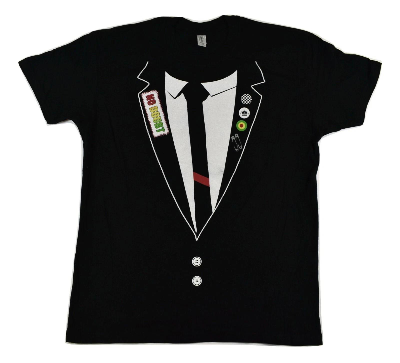 

No Doubt Mens Tuxedo Print Summer Tour 2009 Black Shirt New S, L, XL S