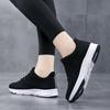 Fashion Women's New 2024 Autumn Black Sneakers Mom Middle-Aged And Elderly Running Shoes Work Soft Bottom Not Tiring On The Feet