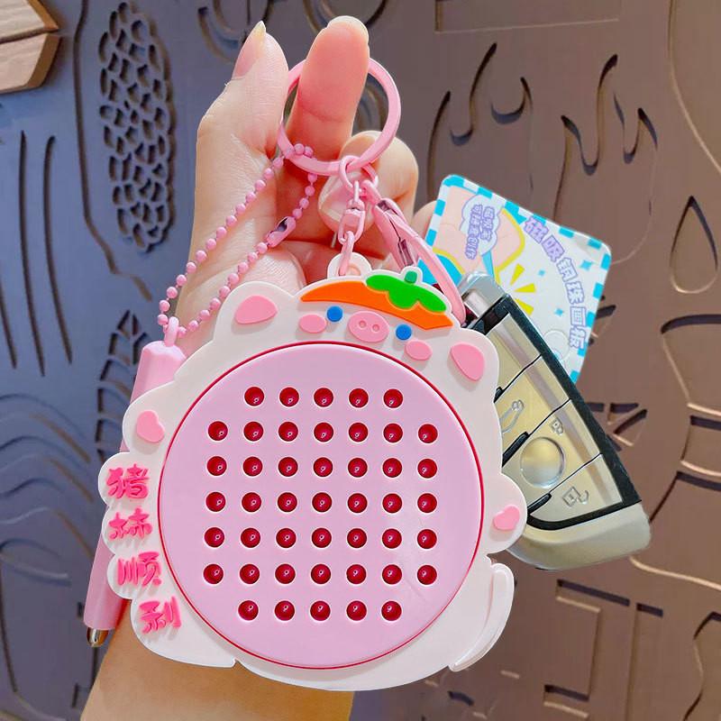 Steel Magnetic Ball Drawing Board Keychain Backpack Pendant Ornaments Gift