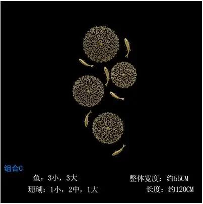 Copper Wealth Attracting Carp Wall Decoration Wall Pendant Living Room Entrance Corridor Decoration Sofa Background Wall Decor