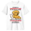 Dog My Mind Is A Dangerous Place But My Mouth Is Worse TShirt Beach Funny TShirts 100 Cotton Novelty Tee Shirt For Unisex Tops