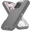 Shockproof Defender Armor Phone Case for iPhone 17 Air 13 12 14 15 16 Pro Max Plus Camera Protection Shockproof Kickstand Cover