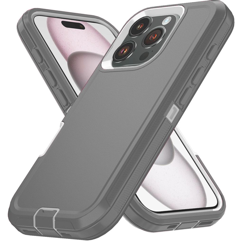 Shockproof Defender Armor Phone Case for iPhone 17 Air 13 12 14 15 16 Pro Max Plus Camera Protection Shockproof Kickstand Cover