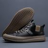 Fashion Street Style Men's Leather Sneakers Comfortable Casual Shoes for Men Non-Slip Vulcanize Shoes Fashion Ankle Boots Skate Footwear
