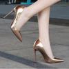 Ladies Stiletto Shoes Pointed Toe Sexy Catwalk Banquet 12cm Heel WZ