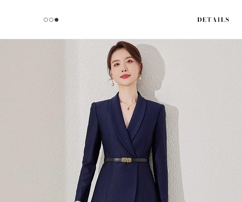 Aishangchen Navy Blue Professional Suit – Elegant Style for Hotel Reception & Sales Department