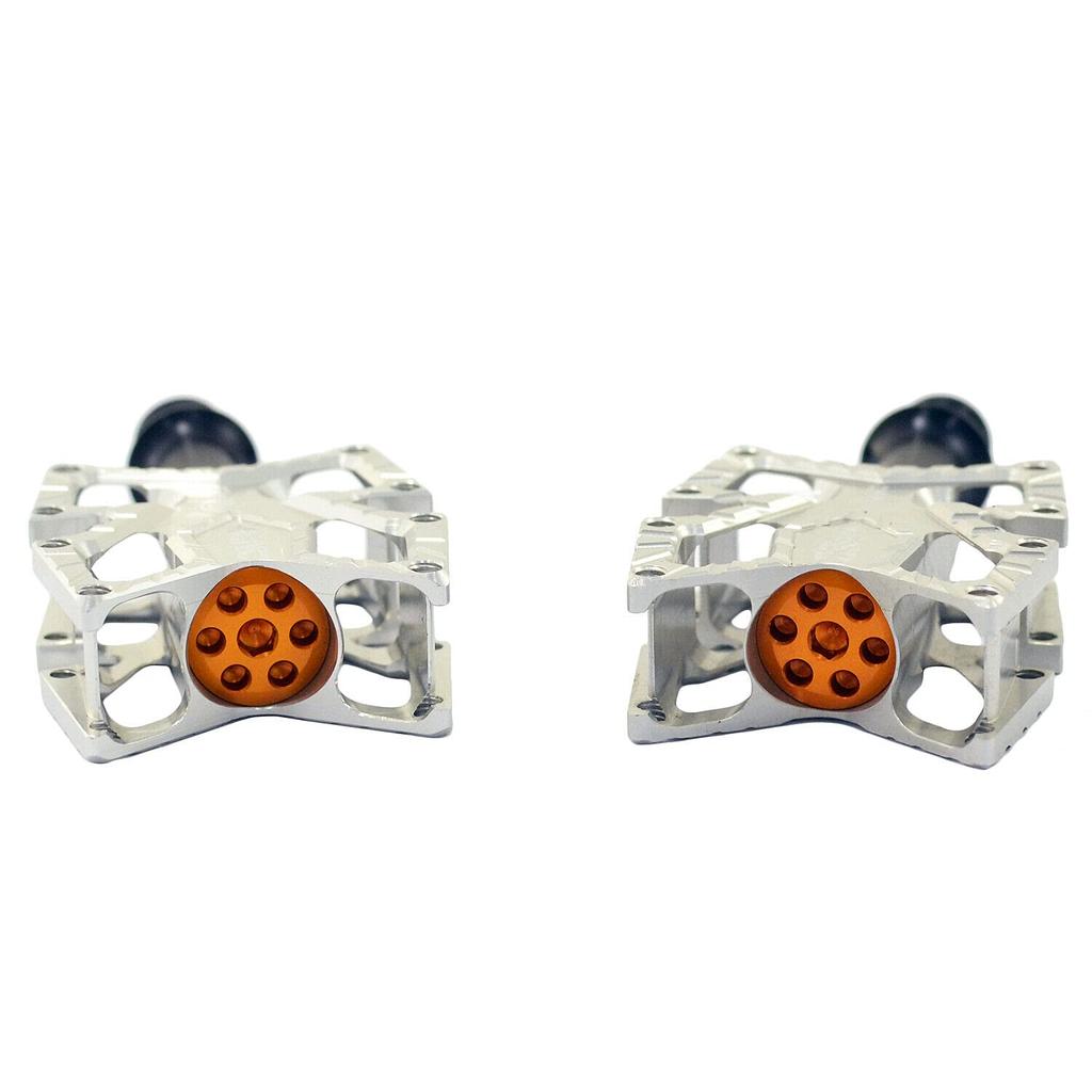 KCNC KNIFE Titanium Spindle Road Platform SK2294 Pedals, Silver, KPED01-TI-S,