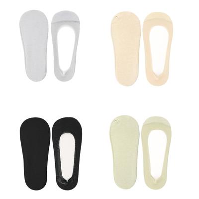 No Show Liner Socks Women's Low Cut Cotton Boat Socks Invisible Hiddens Socks Antis Slip Cotton Bottom Socks for Sneaker