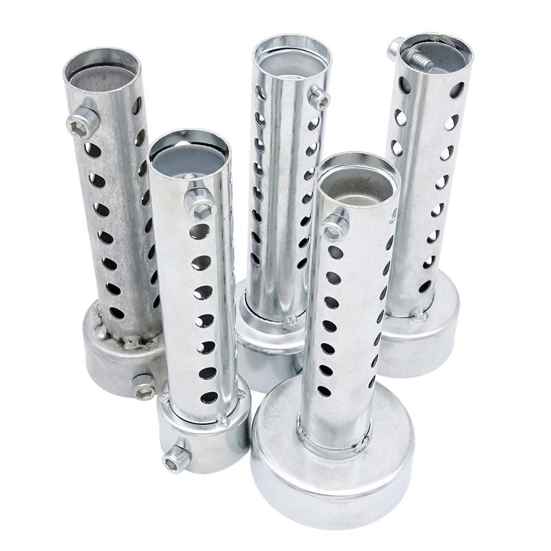 Universal Motorcycle Silver Exhaust  Noise Sound Eliminator Exhaust Adjustable Muffler  35mm/42mm/45mm/48mm/60mm