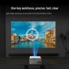 2025 Ultra HD Projector for Bedroom & Dorm - Mobile Screen Mirroring for Home Theater Use