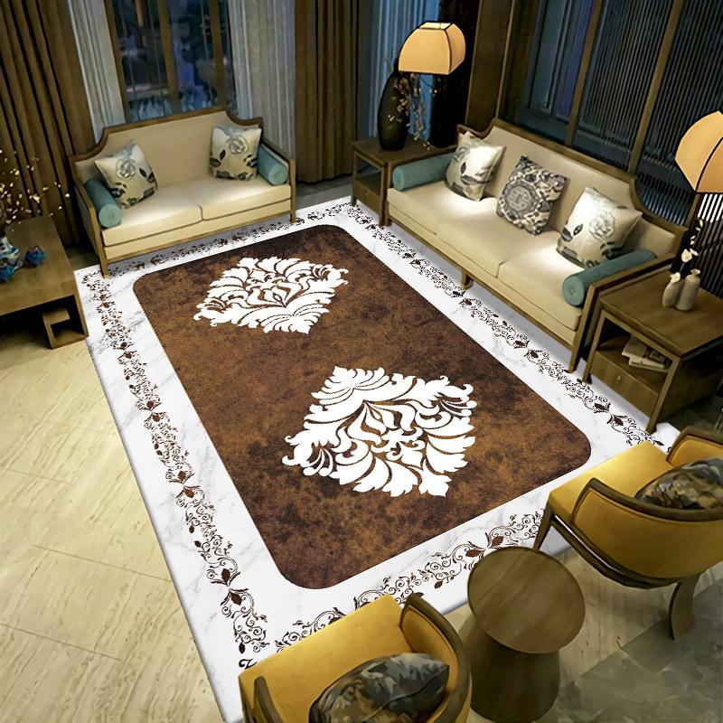 Persian Living Room Carpet  Bedroom Bedside Carpet Retro Ethnic Style Carpet Hotel Home Stay Carpet