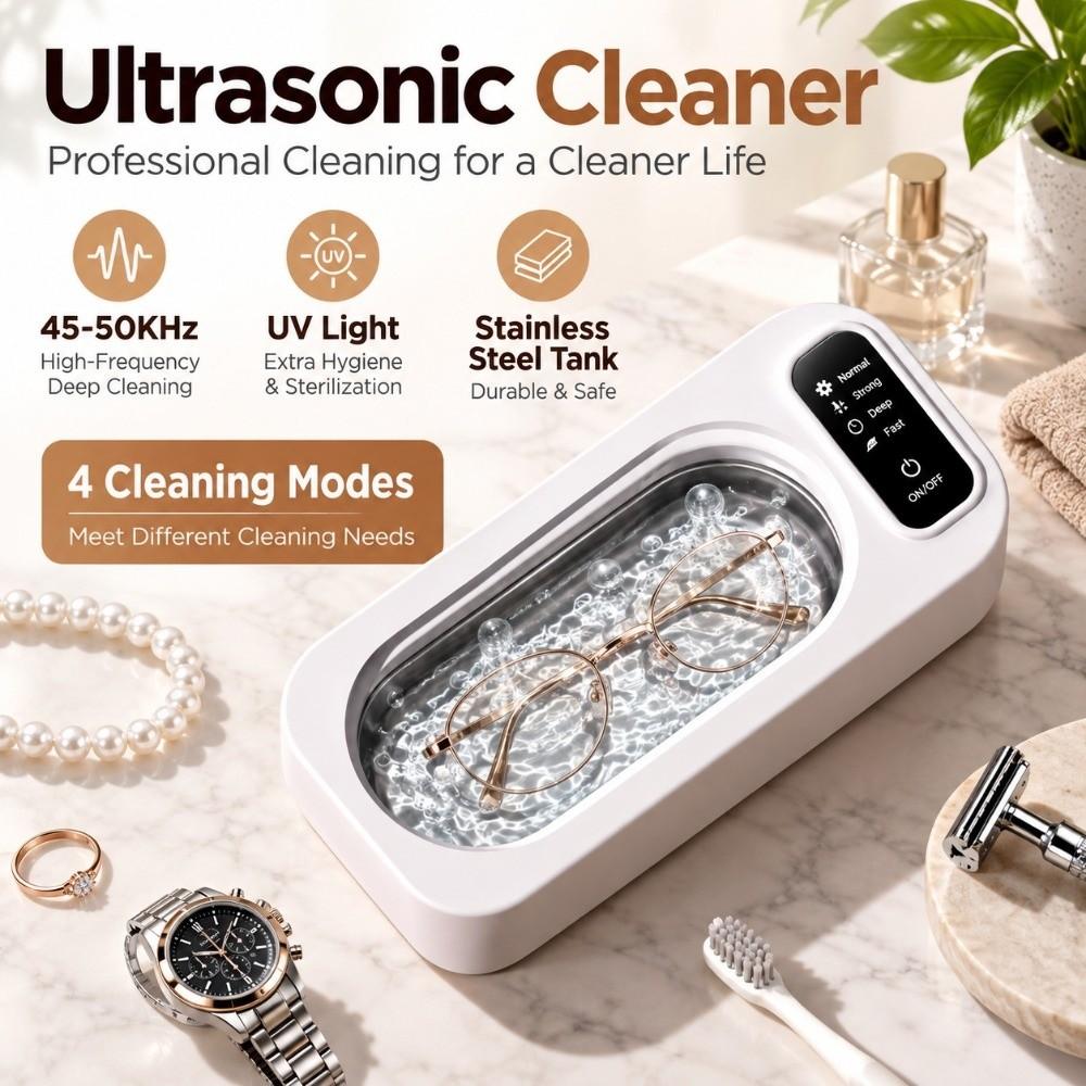 Stainless Steel Tank Ultrasonic Cleaning Machine 45-50KHz Jewelry Cleaner  for Braces