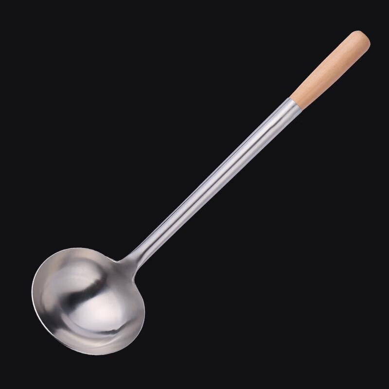 Lijiu Hong 304 Stainless Steel Large Soup and Stir-fry Spoon