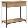 Artisan Oak Console Table 75 X 34.5 X 75 Cm Particleboard