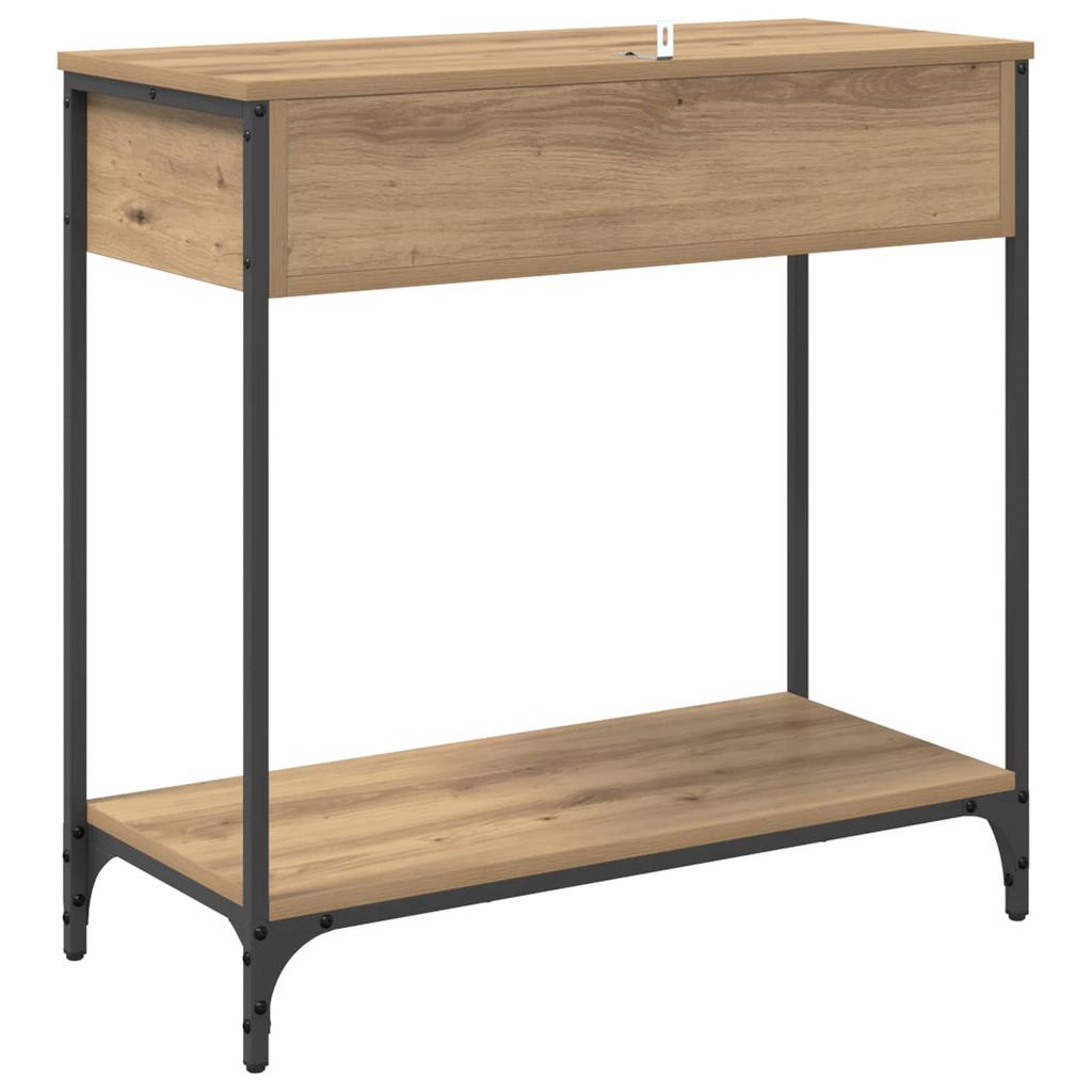 Artisan Oak Console Table 75 X 34.5 X 75 Cm Particleboard