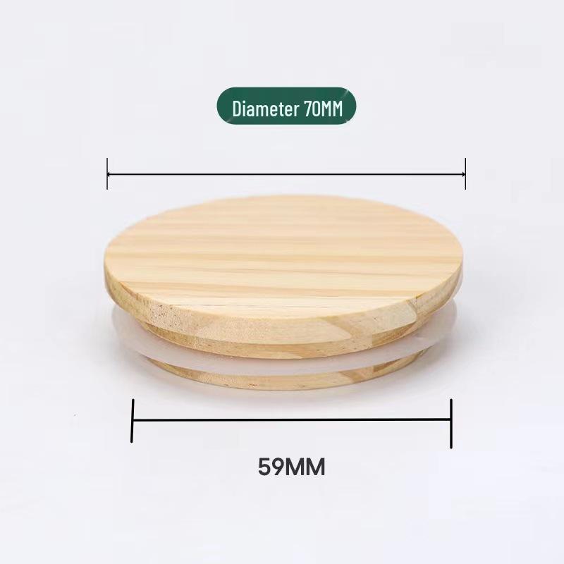 Bamboo Wood Lid for Glass Bottles and Jars