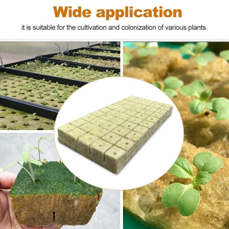 25x25x25mmSoilless Cultivation Seedling Pot Hydroponic Rockwool Plant Seed Germination Special Seedling Block50-100pcsEco-friend
