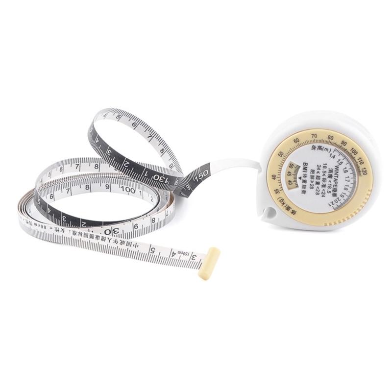 Tapes Body Measuring Fat Measure Retractable Measurement Bmi Rulers Tool Sewing Tapes Soft Cloth Flexible Measuring Tapes