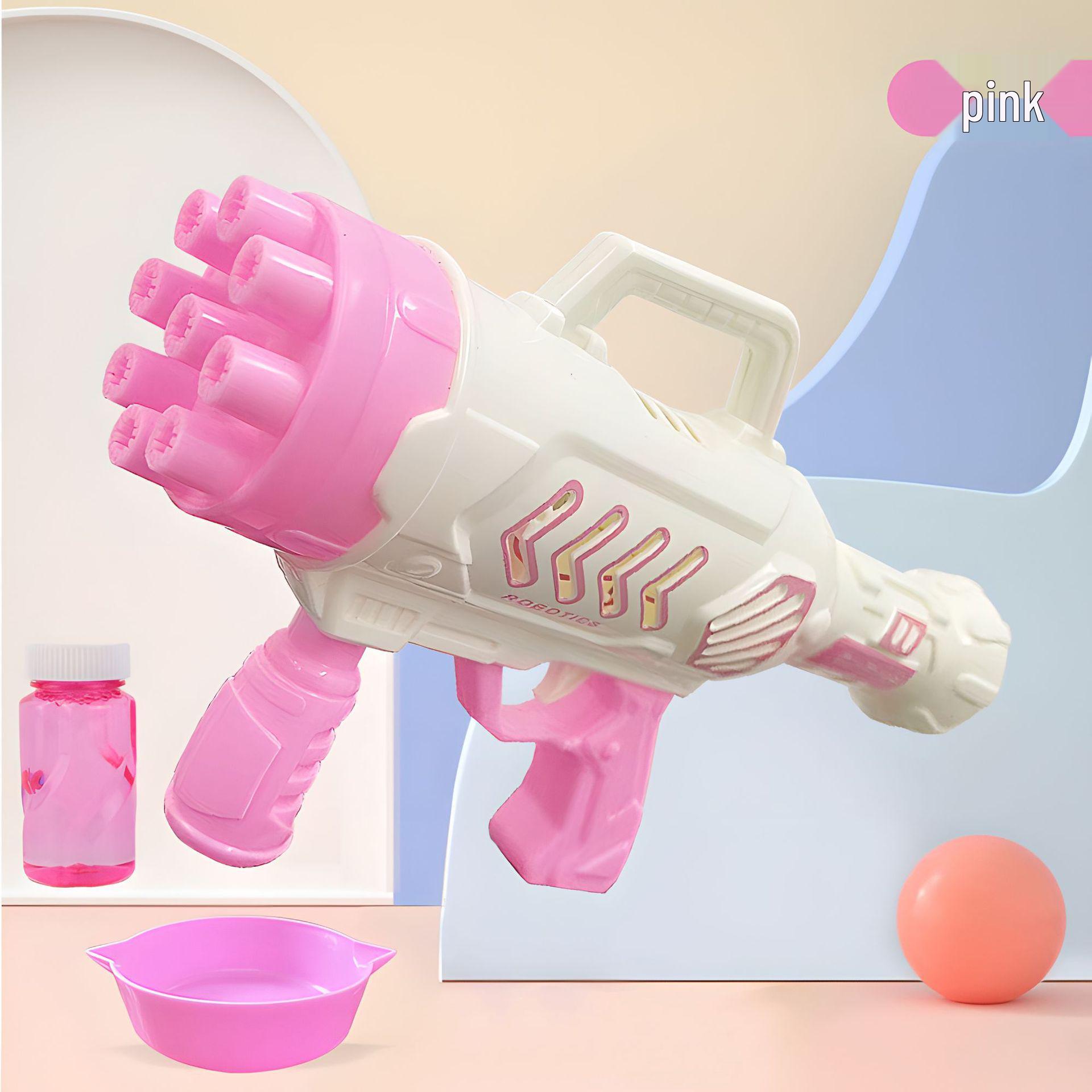 

Hot-Selling Automatic Luminous Gatling Bubble Gun - Perfect Toy for Kids
