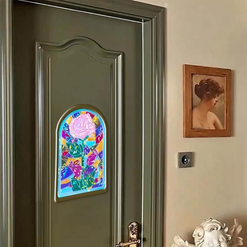 Holographische Rose Dekorative Malform Wanddekorationen Silikonform Vintage Dekorative Wandkunst Harzform