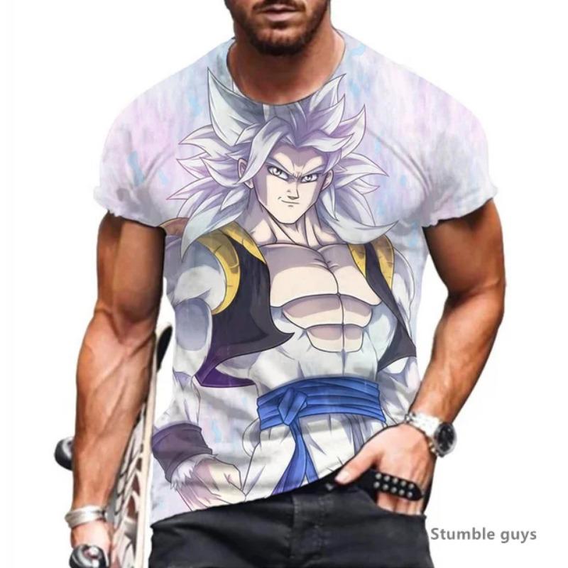 

2026 Summer Men s Outdoor Sport Dragon Ball T-shirt Goku Vegeta Tshirt Super Saiyan Kakarot Tee S