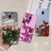 Case For Samsung J3 J5 J7 2017 Cover Cute Cartoon Cat Fashion Flowers Back Cover For Samsung Galaxy J7 2017 Phone Case
