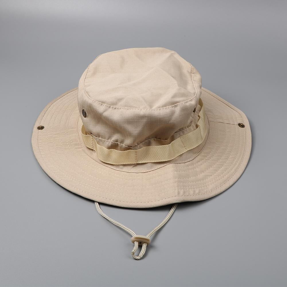 

Чоловічий камуфляжний капелюх тактичний US панама літній капелюх для полювання, походів, активного відпочинку, камуфляжна сонцезахисна кепка Beige