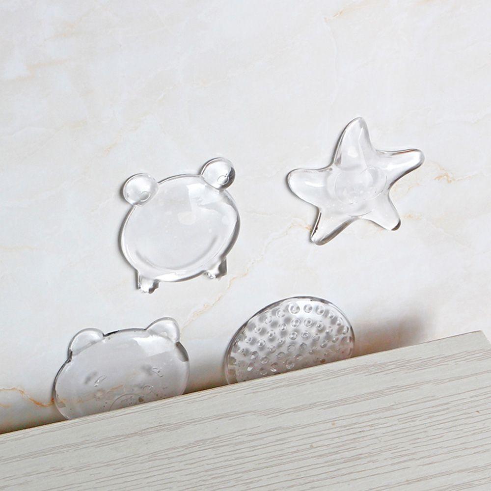 Rubber Wall Crash Anti Collision Pads Door Stops Transparent Protection Stickers Handle Bumpers