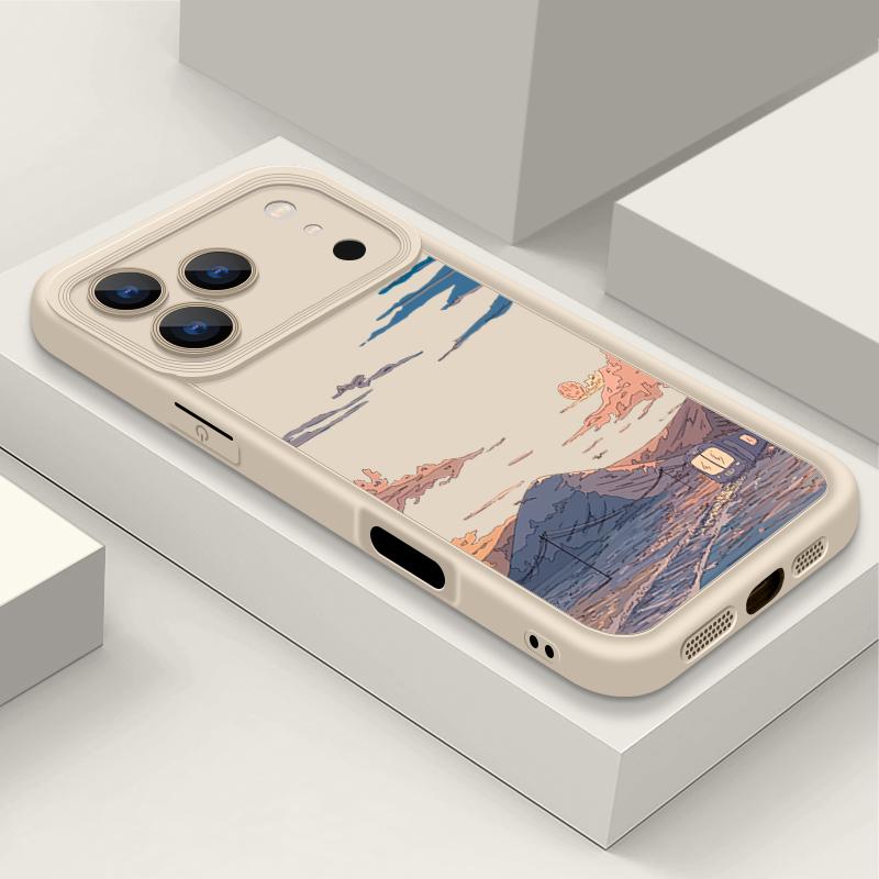 Mountain Train Pattern TPU Phone Case For iPhone Air 16e 17 16 15 14 Pro Max 13 12 Pro 15 16 Plus Shockproof Soft Silicone Cover