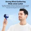 Handventilator Tragbarer Turbo-Ventilator Luftkühler 100-stufige Einstellung Hochgeschwindigkeits-Ventilatoren Mini-Handventilator für Zuhause Reisen Camping im Freien