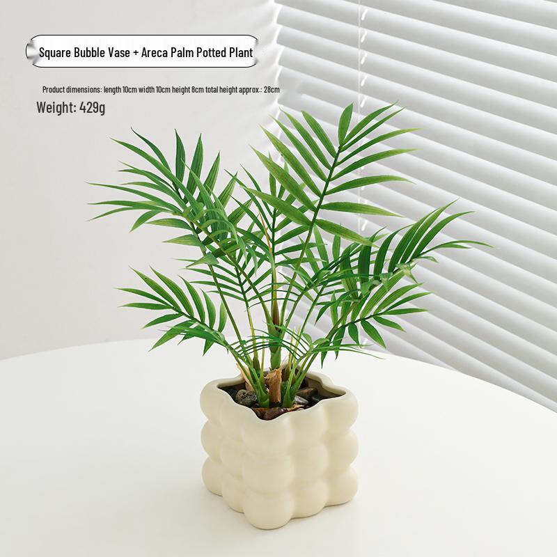 Yapay Çiçek Aranjmanları İçin Zarif Seramik Vazo - Oturma Odası veya Yemek Masası Dekorasyonu İçin Mükemmel